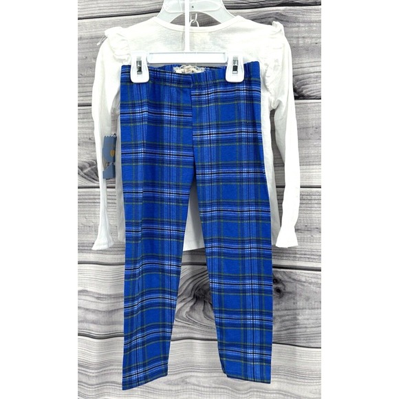 BTWEEN TWO PIECE HANUKKAH OUTFIT WITH HEADBAND Little Girl Size 6‎ BLUE / WHITE - Picture 5 of 5